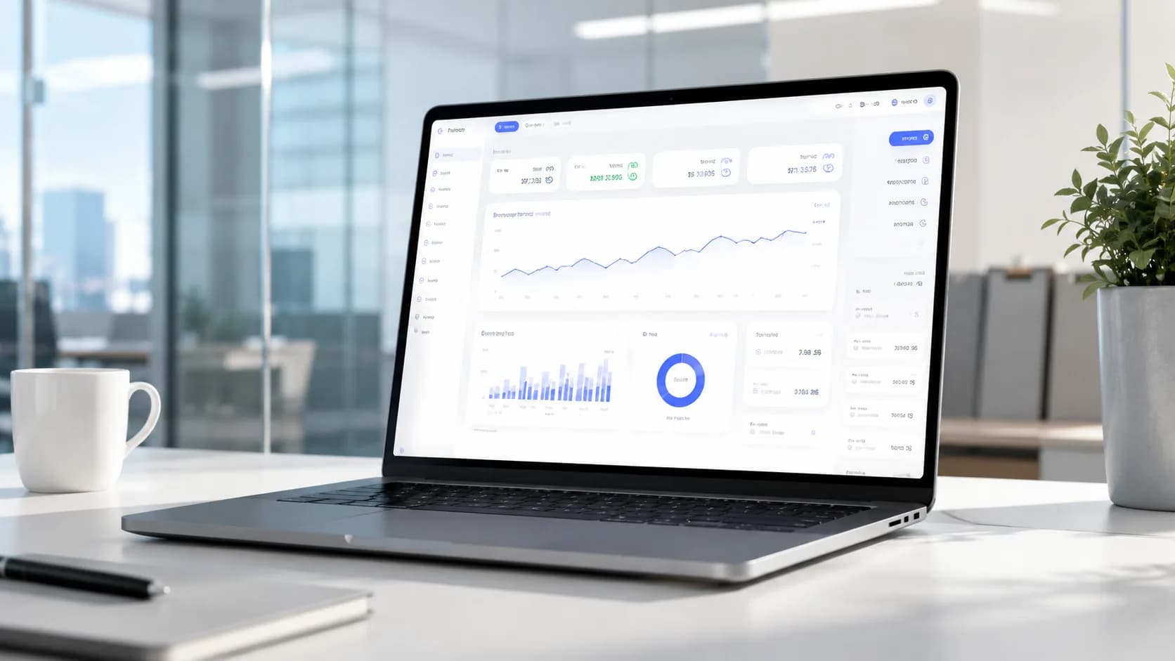 Priotech ERP dashboard preview